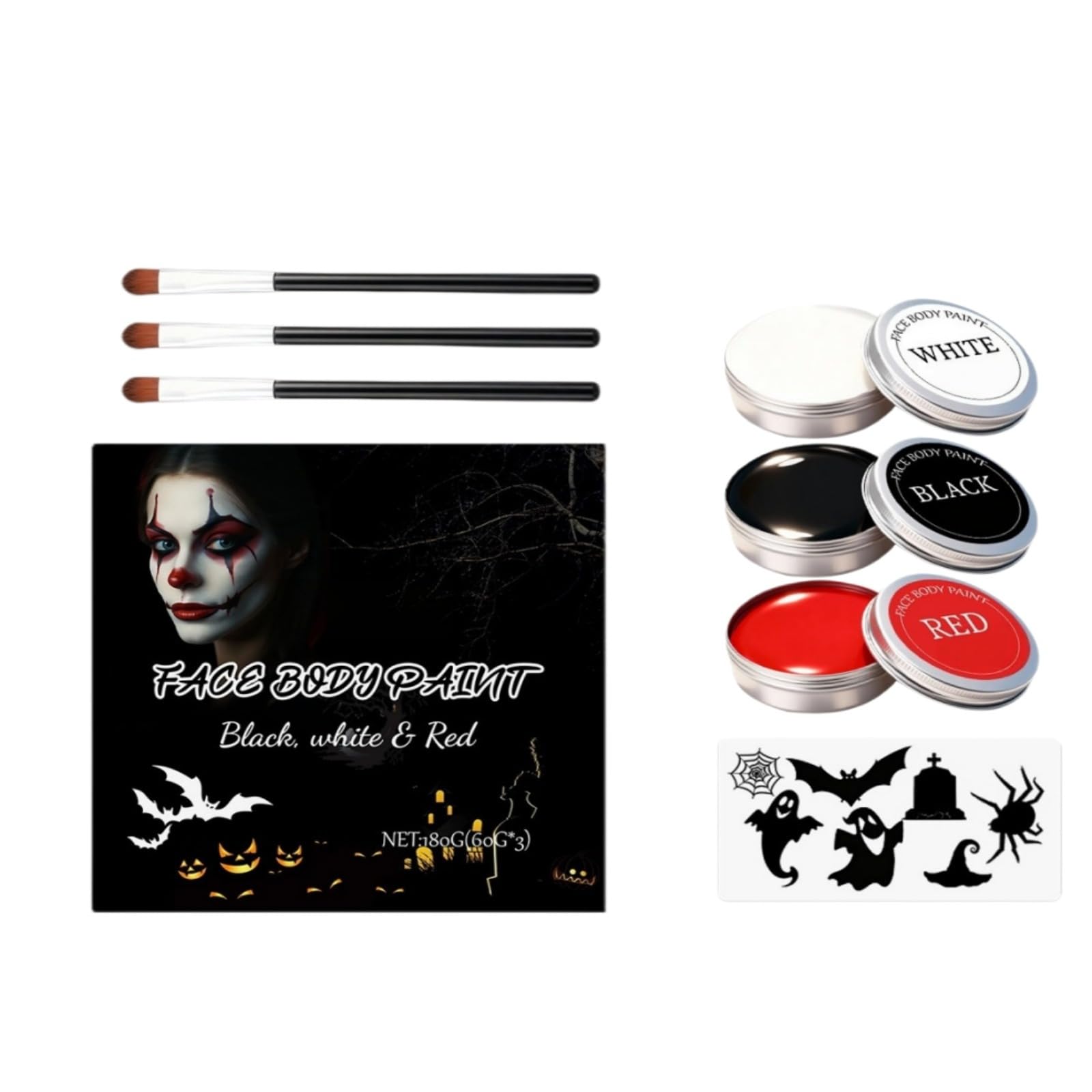 Farba do twarzy z | Halloween Body Paint, Mardi Gras, Theater, Stage, Film