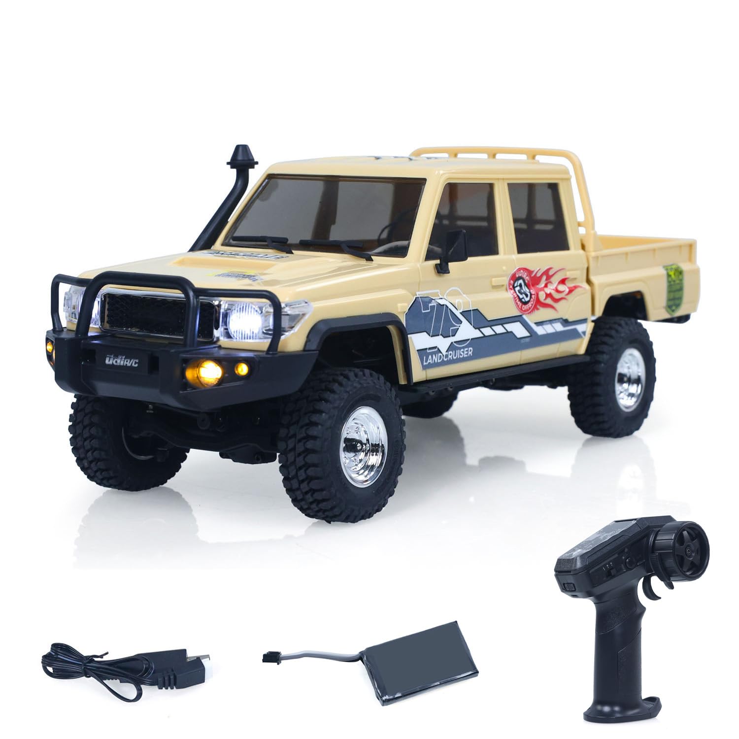 1/18 RC UCX1801PRO Crawler, pick-up radiocomandato con ingranaggi in