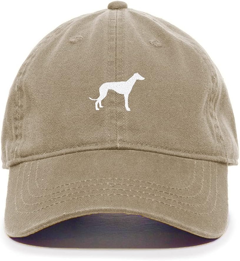 Gorra Greyhound Dog Borrada Ajustable Algodón Padre