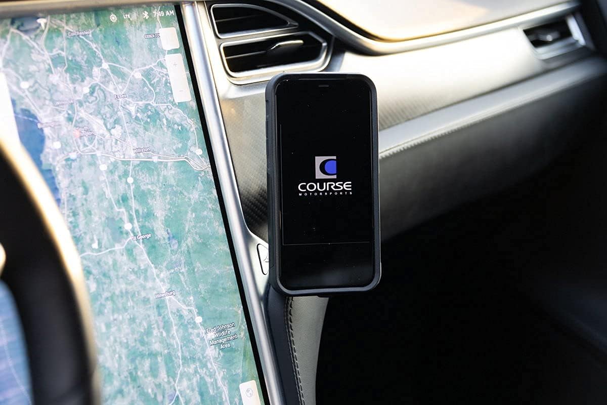 Course Motorsports DirectFit Magnetic Phone Mount and Car Phone Holder for Tesla Model S (2012-2020) & X (2012+) - Magnetic Head