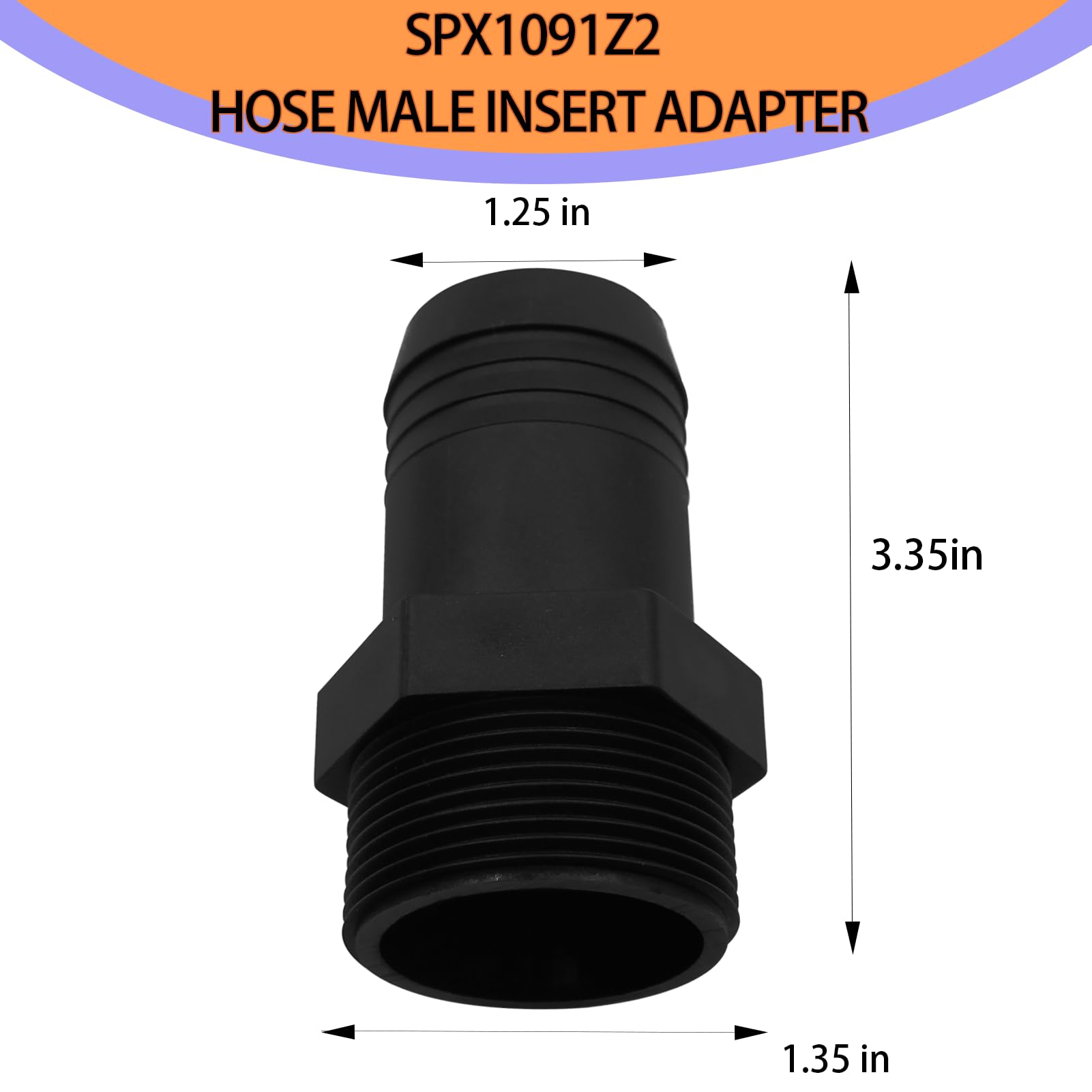 Hayward SPX1091Z2 Schlaucheinsatz-Adapter – 2er Pack, Für Sandfilter S240PAK1, S200PAK1 & Pro Series