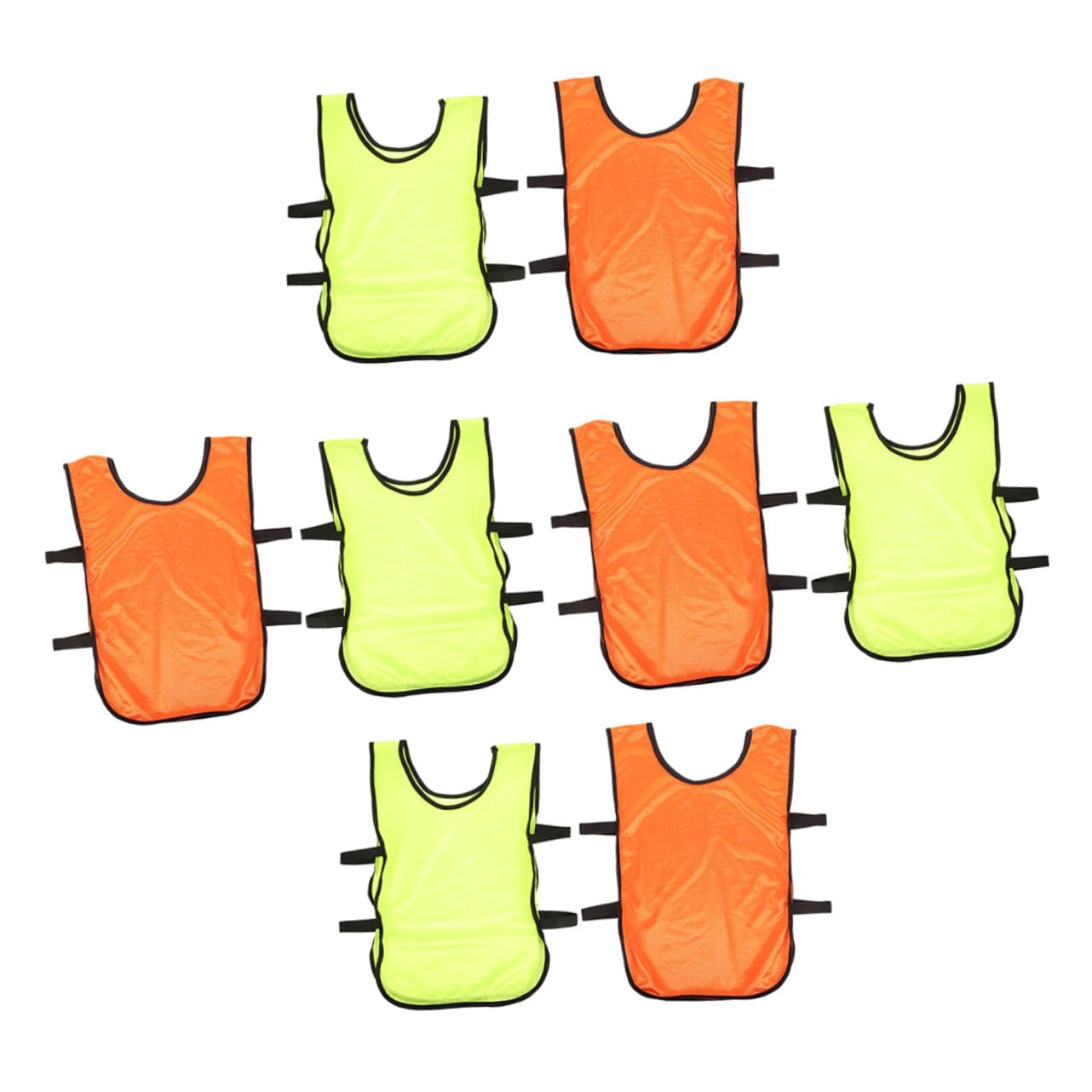 Toddmomy Scrimmage Vests Team Practice 8pcs Boys and Girls Football Pinnies Breathable Soccer Vest for Men Lightweight Sturdy