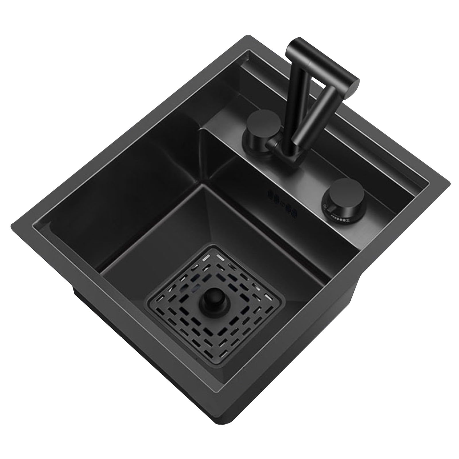 ZQFHSX Concealed RV Bar Sink, Space-Saving Hidden Stainless Steel Kitchen Sink Wash Basin with Foldable Faucet for Home Or Camper Commercial Use(40 * 44 22cm)