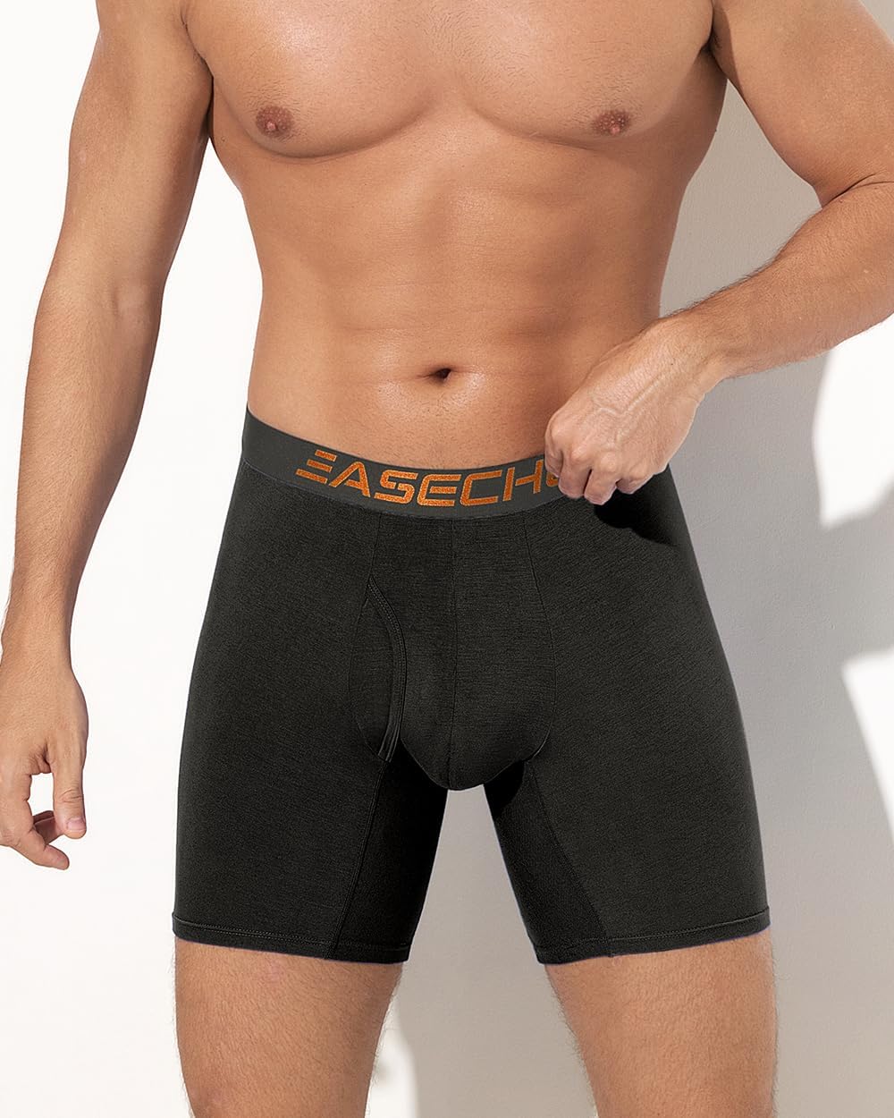 Men's Underwear,Rayon Made from Bamboo Men Boxer Briefs,Ultra Soft,Breathable,No Riding Up Leg,7 Pack - Image 4