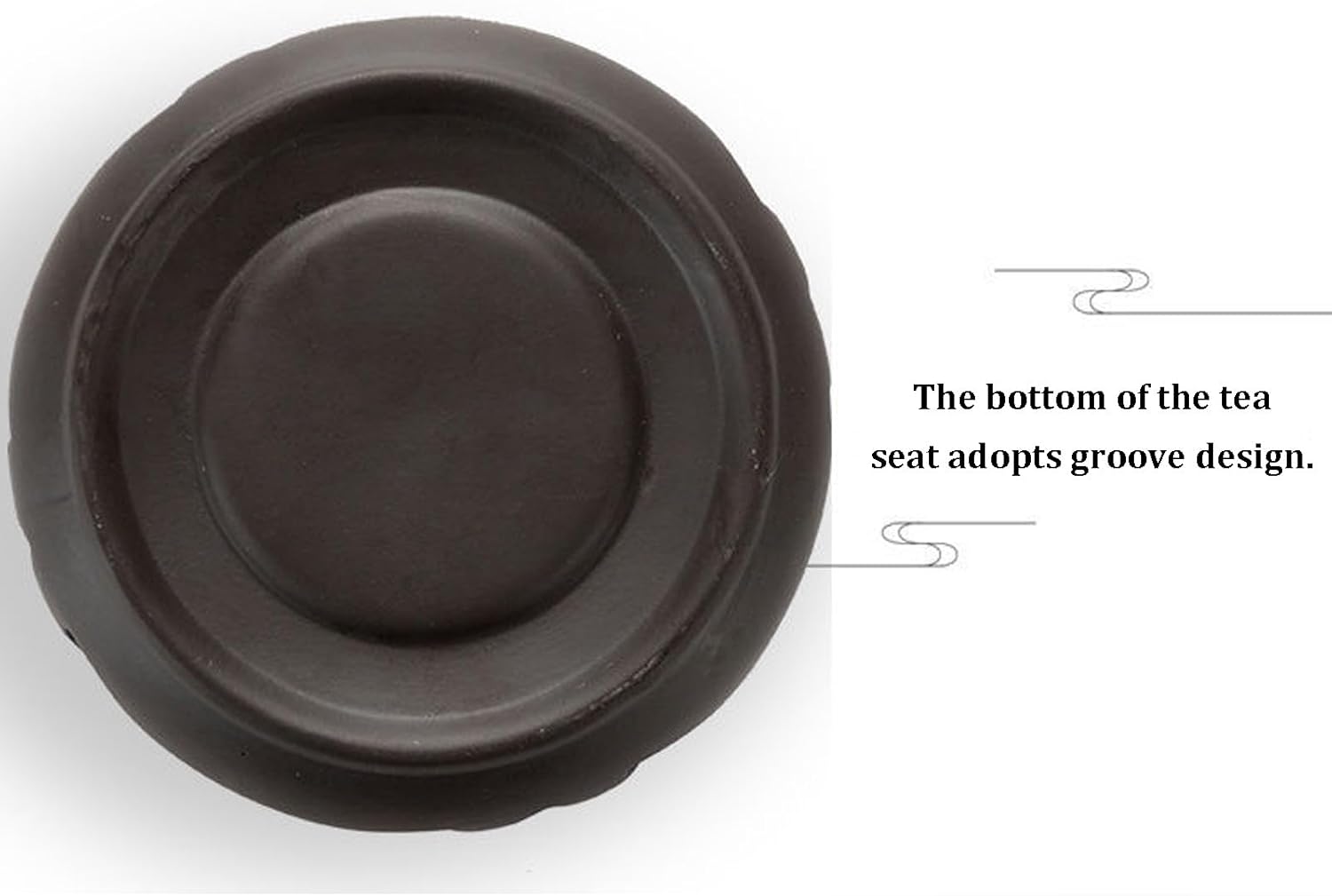 Porcelain teapot Warmer, Ceramic Tea Warmer, Suitable as a Warmer or Desk Decoration, for Heating Tea, Coffee and Milk, Black