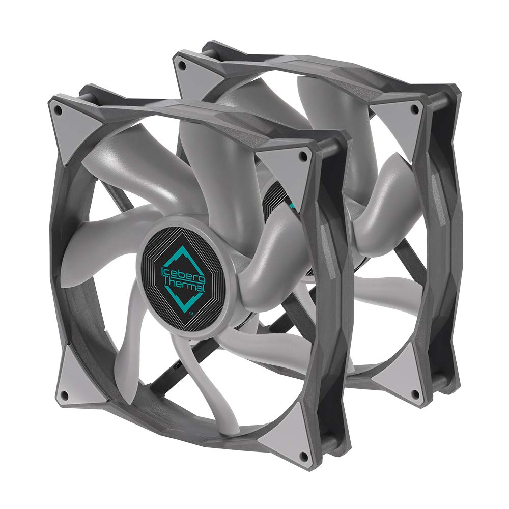 Iceberg Thermal IceGALE Xtra 140mm PWM Ball Bearing High Performance Case Fan ((2-Pack) Gray)