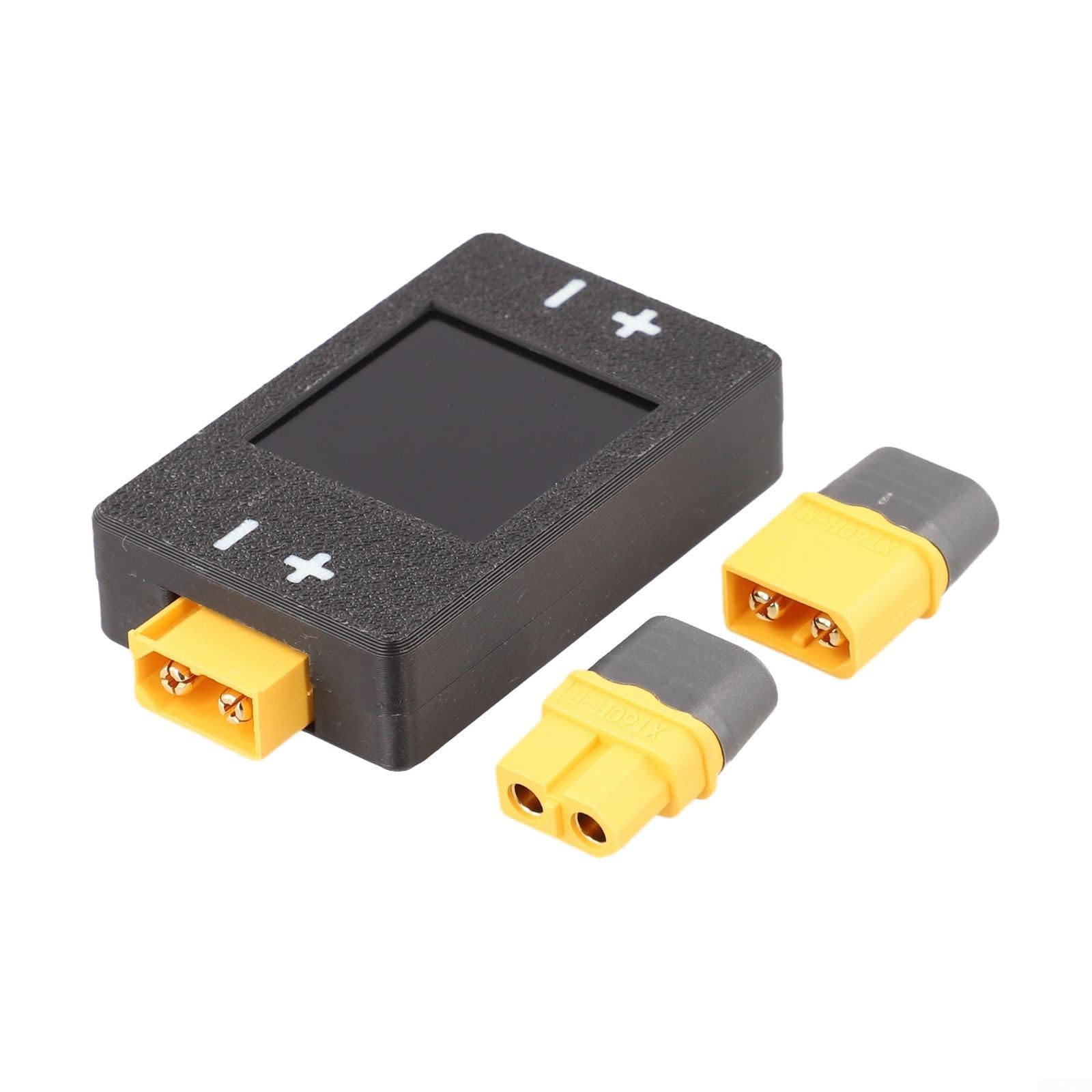 DC-Coulomb-Messgerät für LIPO-Batterietests, 8-150 V ± 50 A für XT90 vergoldete Schnittstelle, 1,5-Zoll-LCD-Display für Spannungskapazität und Leistungsüberwachung (A)