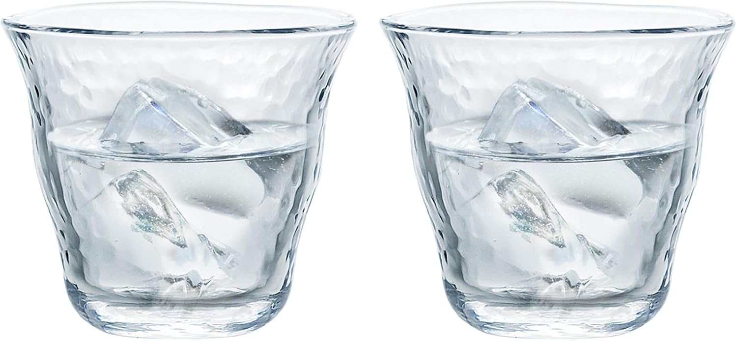 Toyo Sasaki Glass P-33133-JAN-P Rock Glass, Authentic Shochu Doraku Dishwasher Safe, Made in Japan, Approx. 10.1 fl oz (300 ml), Pack of 2