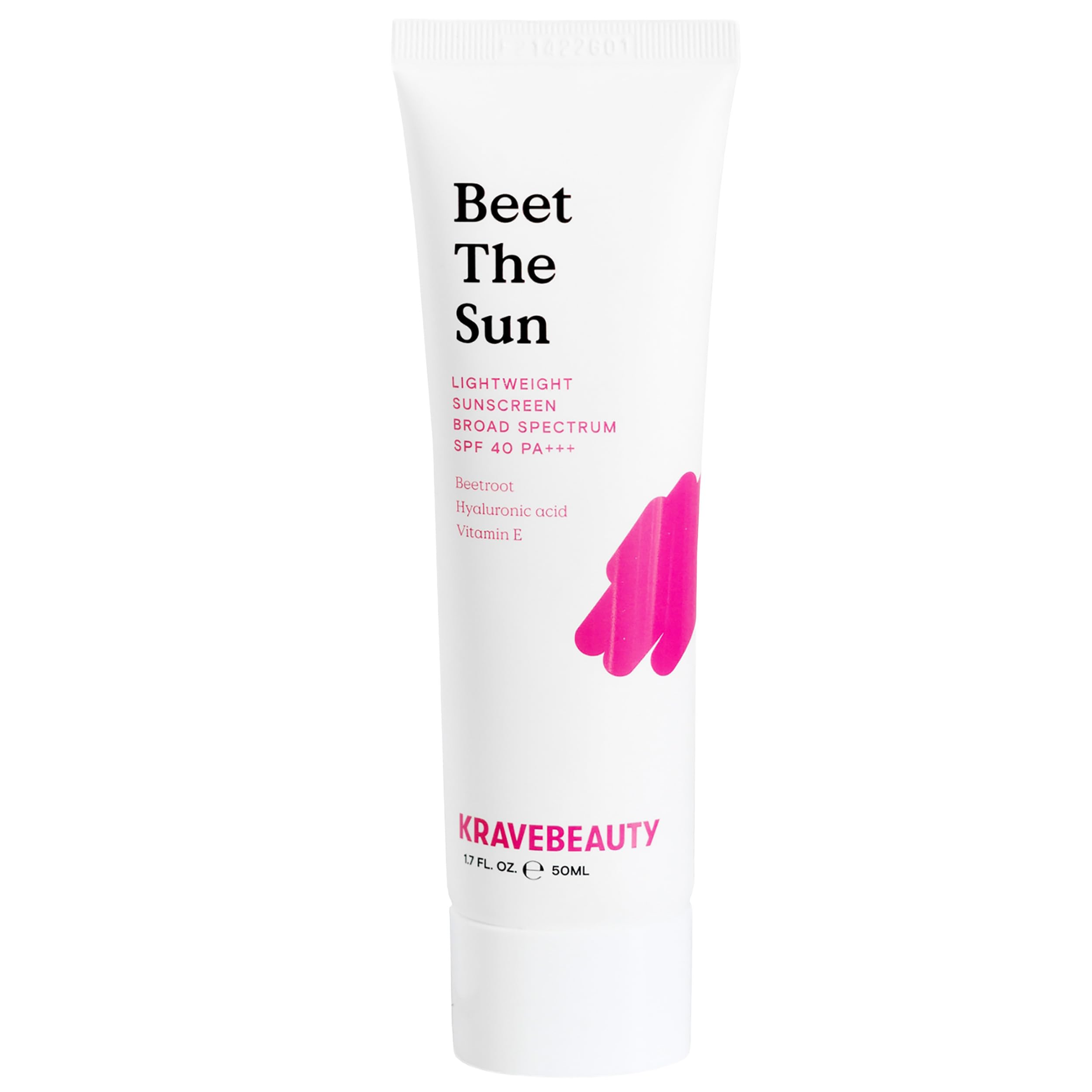Beet The Sun SPF 40 – Korean-Inspired Daily Broad Spectrum Sunscreen, Non-Greasy Chemical SPF, No White Cast, Vegan & Cruelty-Free, 1.7 fl oz