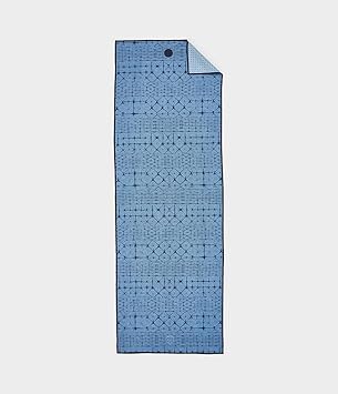 Yogitoes Manduka Yoga Towel Rubber Grip Dots Non-Slip Bottom, Quick Dry Fitness Towel for Hot Yoga, Pilates, Exercise - Multi Size, Multi Color