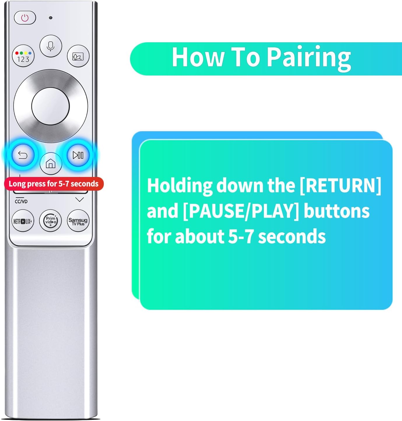 BN59-01346A Replacement Voice Remote for Samsung The Terrace Full Sun Outdoor TV QN75LST7TAFXZA QN65LST9TAFXZA QN55LST7TAFXZA QN75LST9TAFXZA QN65LST7TAFXZA QN55LST9TAFXZA QN55LST7TAF QN65LST7TAF