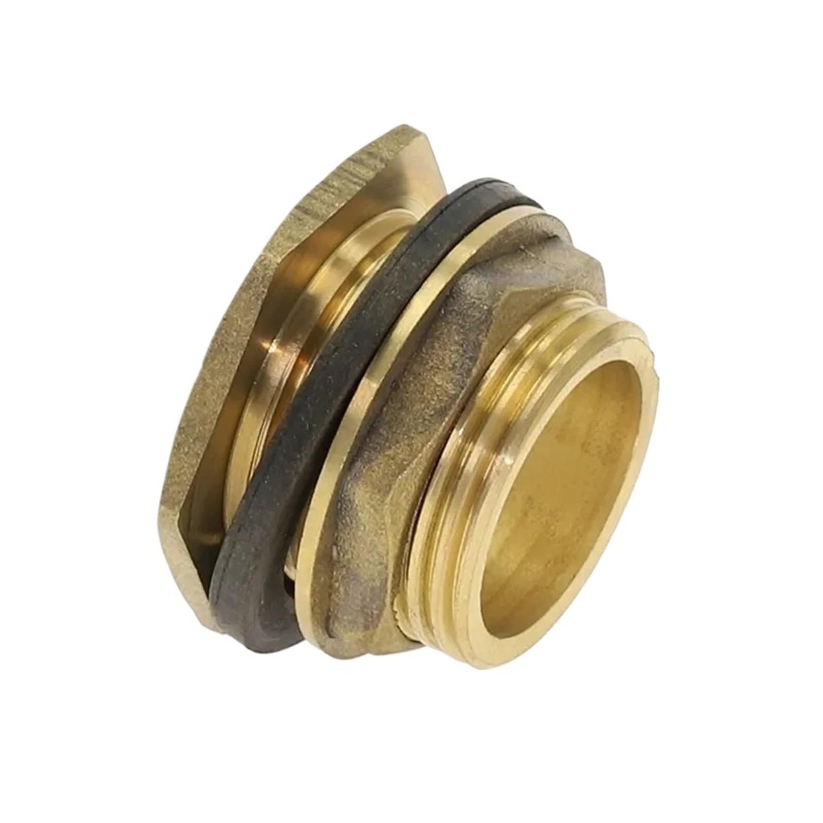 Epaknhgd Men's 1 Pc Brass Pipe Single Swivel Fittings Nut Jointer