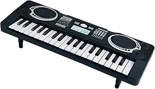 Piano Elétrico Portátil Tamanho Compacto Leve Teclas Padrão Teclado de Música para Crianças Estojo Plástico Instrumento de Aprendizagem (37 teclas 2 modos)