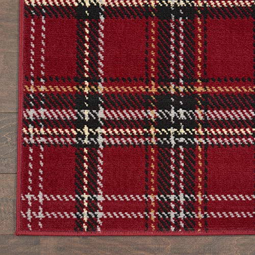 Tapete Decorativo Nourison Home Grafix Rojo 3'x5' miniatura 5