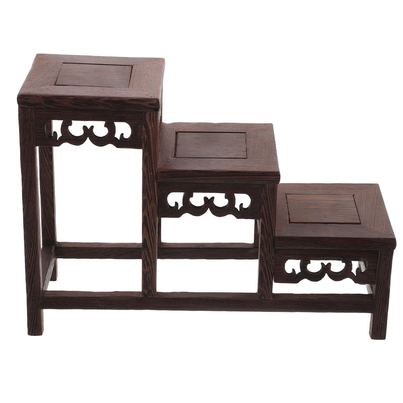 Expositor de madera de pollo de ala Toyvian para objetos coleccionables en estante multifuncional