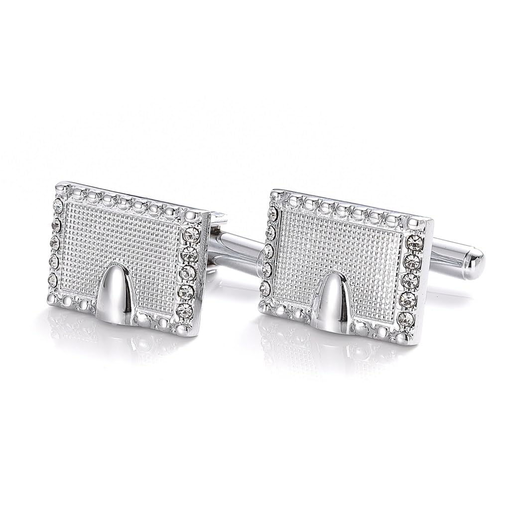 Gemelli Quadrati con Diamanti Gemelli per Smoking Accessori per Camicia Francese