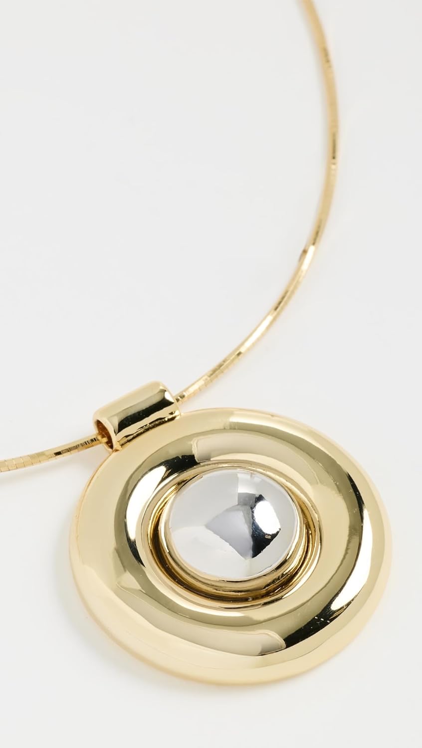 LUV AJ Women's The Chrome Orb Pendant Necklace - Image 3