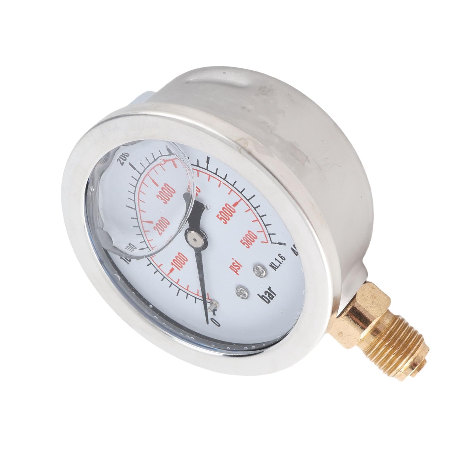 Manómetro Hidráulico con Esfera de 68 mm: Medición Precisa de 0 a 400 BAR / 0 a 5800 PSI con Rosca G1/4
