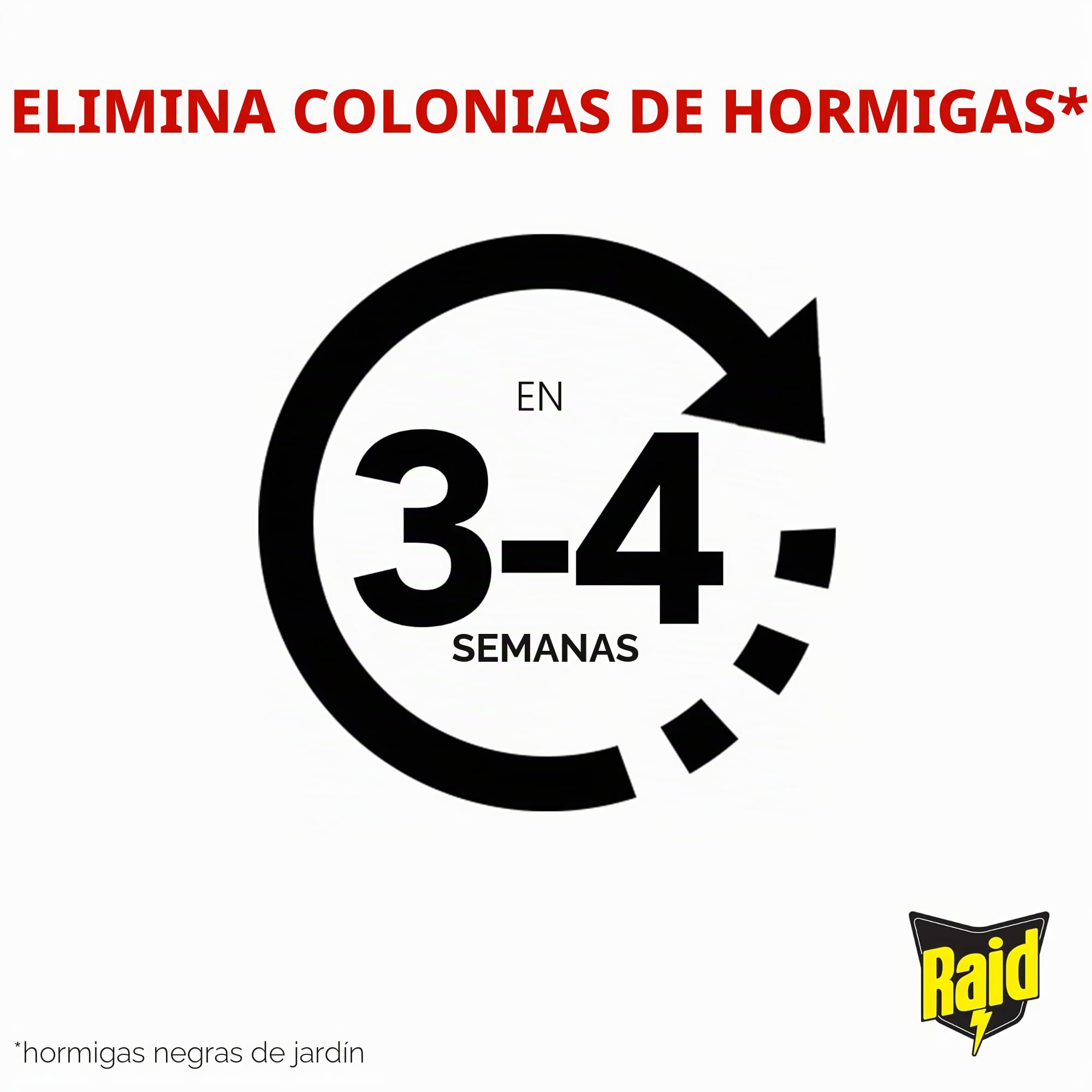 Raid Estación de cebo para hormigas, mata hormigas de larga duración para uso en interiores y exteriores, destruye nidos, paquete de 12