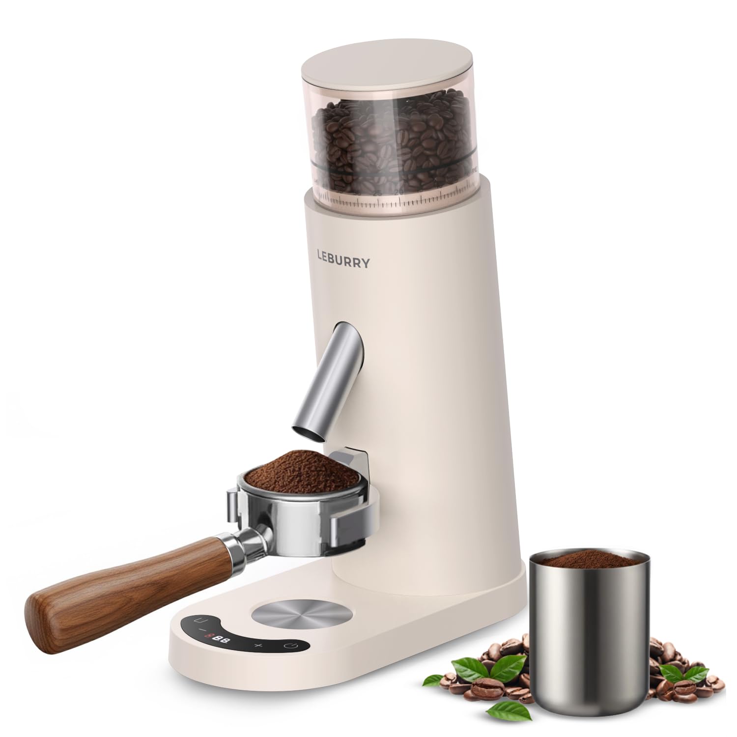LEBURRY Portable Burr Coffee Grinder