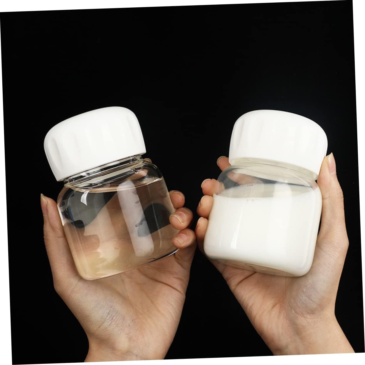 2pcs Explosion Glass Juice Bottles Leak Water Bottles Reusable for Juicing Multi-function Storage Outdoor