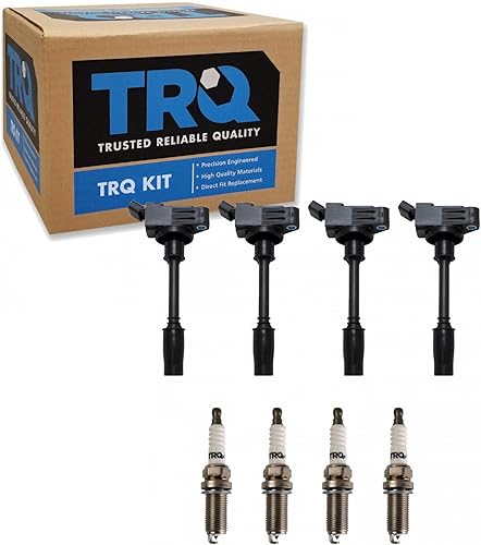 Miniatura 55 de TRQ Kit de bobina de encendido y bujía Iridium 12 piezas compatible con Ford Explorer 2020-2021 Police Interceptor Utility Lincoln Aviator con V6