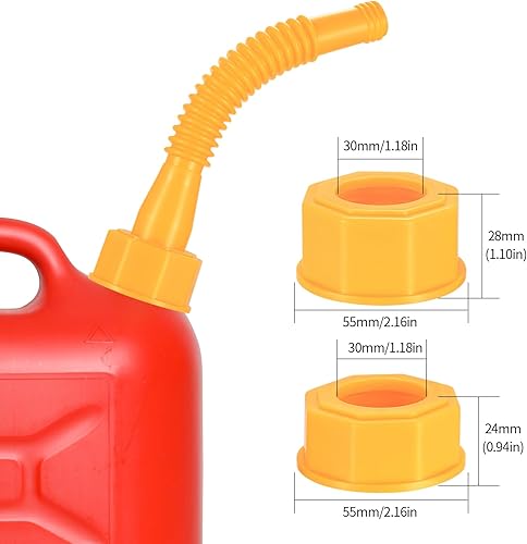 Miniatura 3 de Juego de repuesto de boquilla de gasolina, kit de repuesto de 19 boquillas de latas de gas para 12510 galones, reemplazo de latas de gas, boquillas