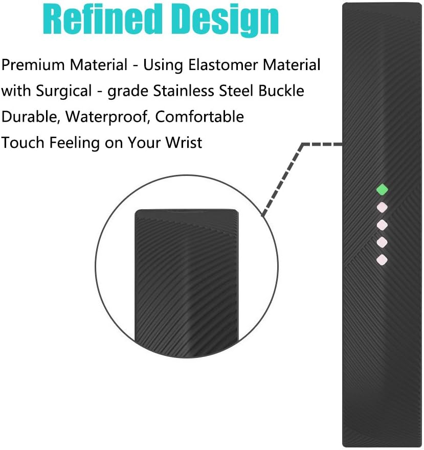 Ybludiy 3 Pack Compatible with Fitbit Flex 2 Band,Fitbit Flex 2 Replacement Bands,Soft Silicone Accessory Wristband Strap for Fitbit Flex 2 Bands