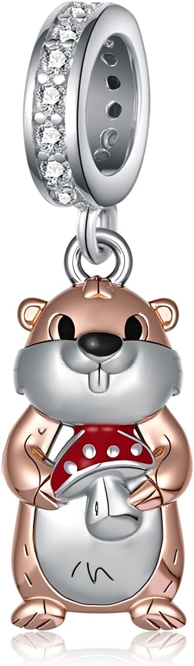 Groundhog Charms for Bracelet 925 Sterling Silver Groundhog Day Jewelry Gifts for Women
