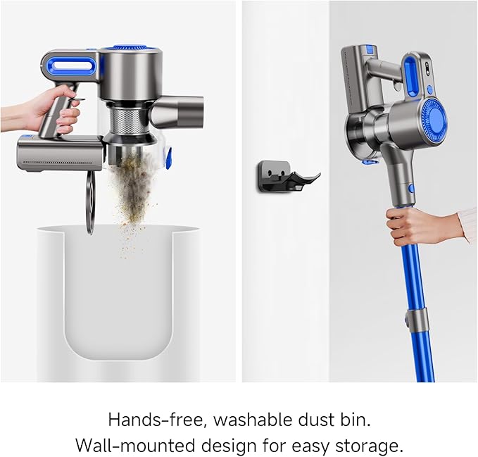 Aspiradora Inalámbrica Escoba 30KPa Filtro HEPA miniatura 9