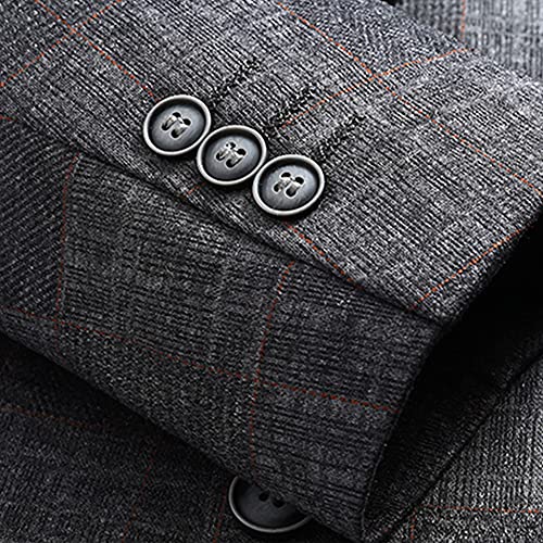 Formal business blazer homme à manches longues coupe ajustée chic - 7