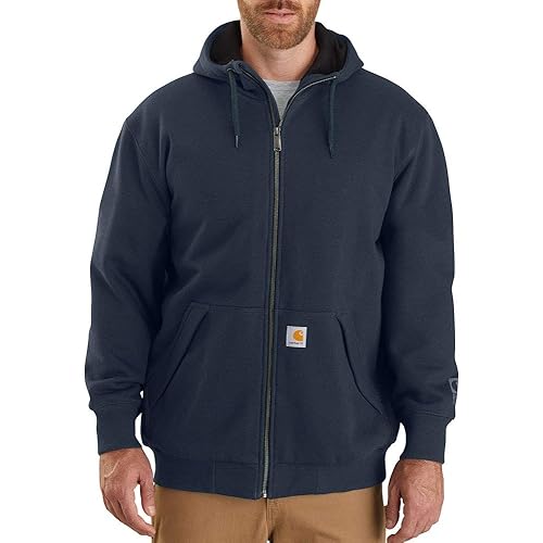 Carhartt Men's Rain Defender Loose Fit Midweight ThermalLined Full-Zip Sweatshirt