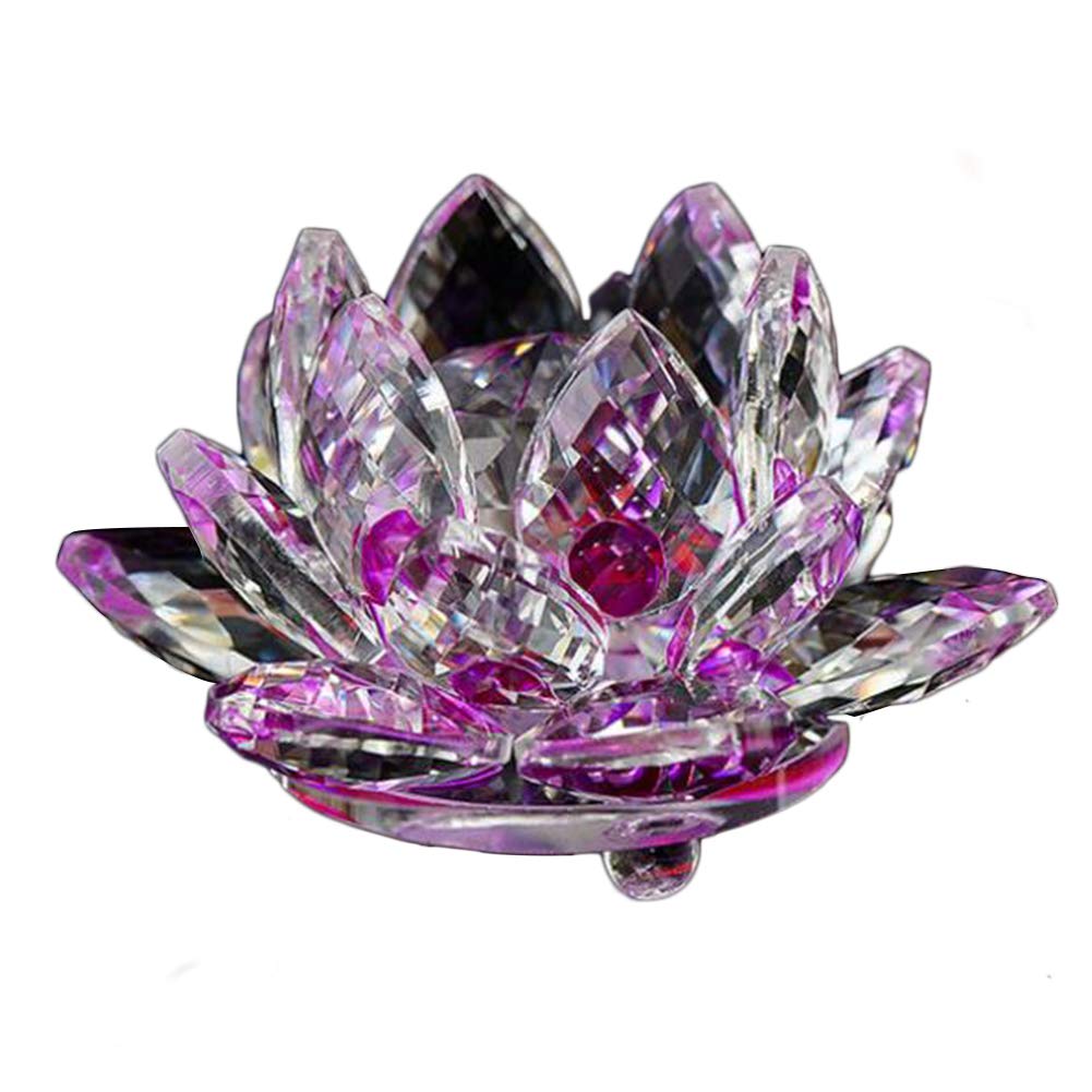 Amazon.co.jp: Feng Shui 80 mm クォーツ クリスタル 蓮の花 クラフト