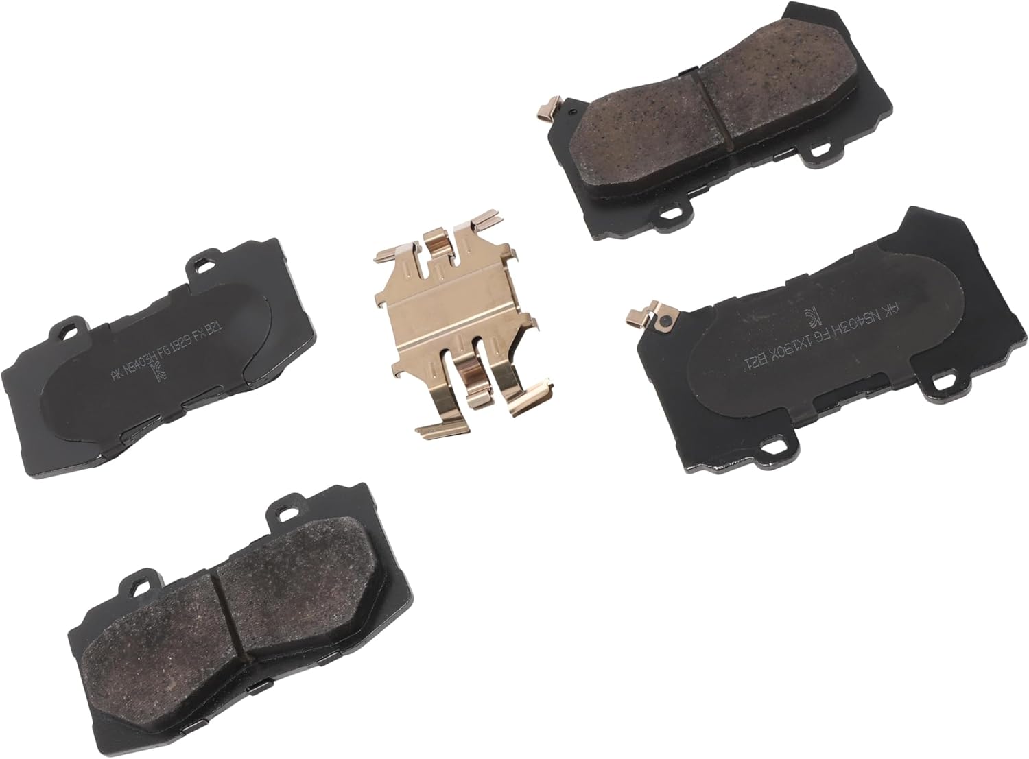 GM Genuine Parts 171-1153 (84217715) Front Disc Brake Pad Set with Clips