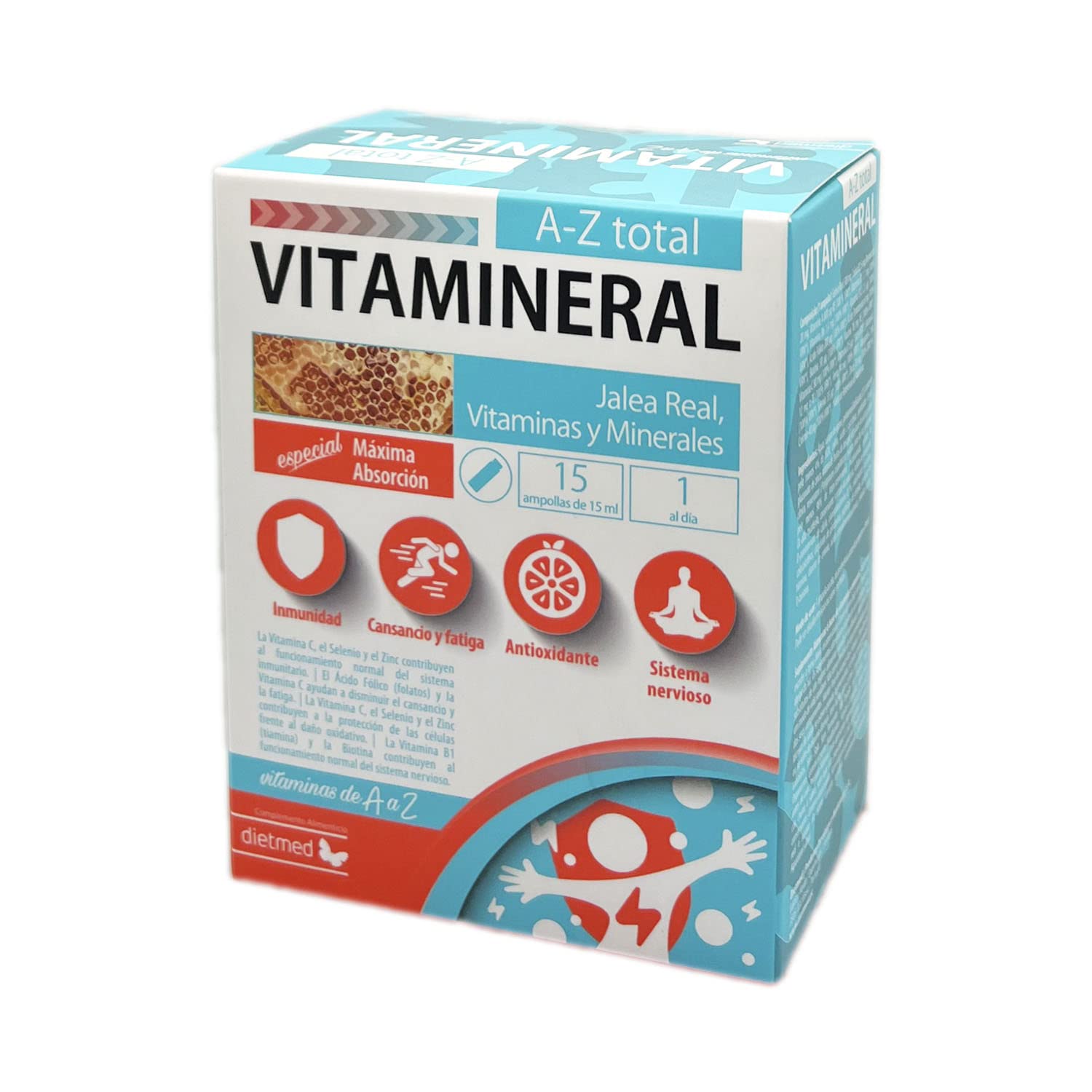 Dietmed Vitamineral A-​Z Total 15 Ampollas 50 g