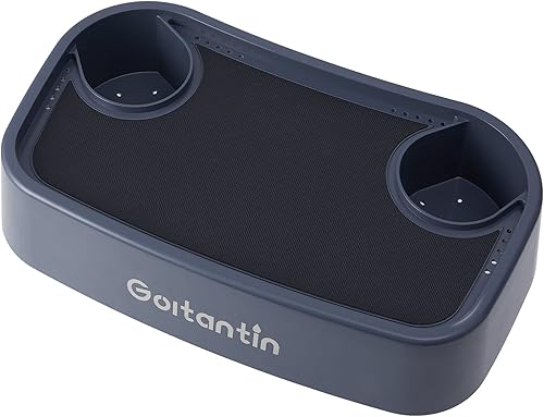 Bandeja de mesa para bañera de hidromasaje con soporte para bebidas soporte ajustable para taza de spa con drenaje organizador de bebidas