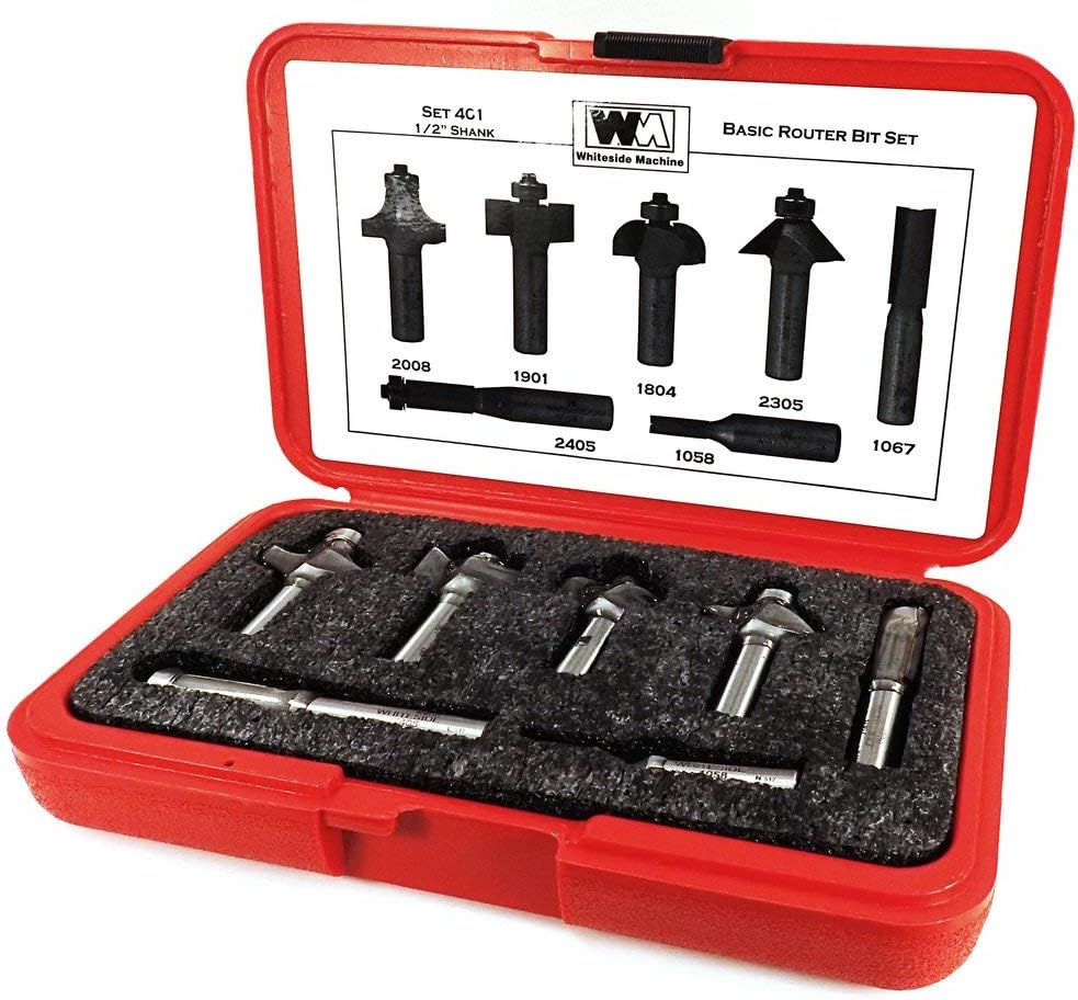 Whiteside Router Bits 401 Basic Router Bit with 1/2-Inch Shank
