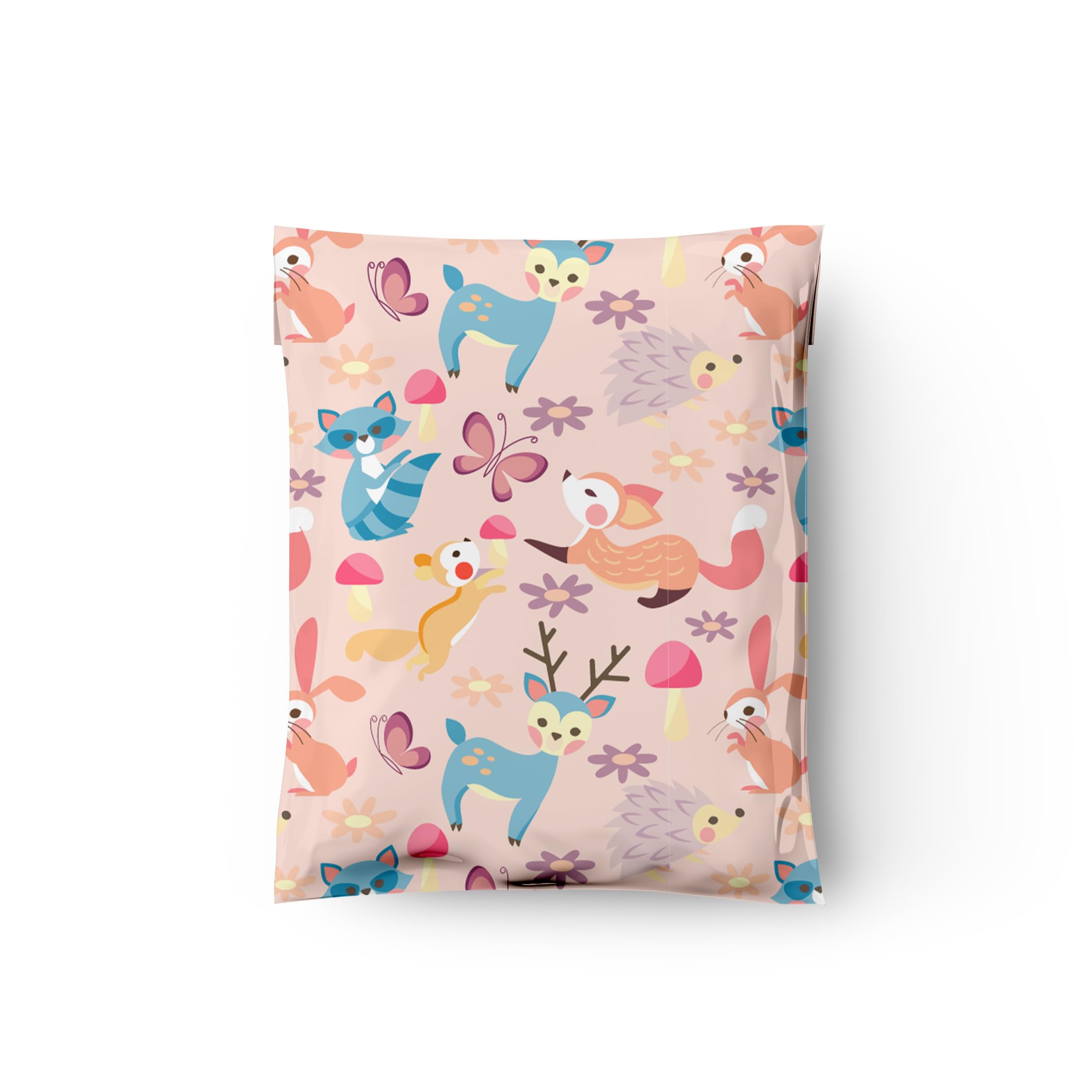 10 x 13 (100) Woodland Critters funda Poly sobres bolsas de envío sobres premium impresos