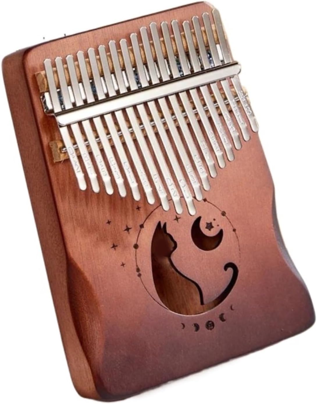 Beginners Kalimba Handcrafted Portable Mahogany Thumb Piano Kalimba 17 Key Instrument