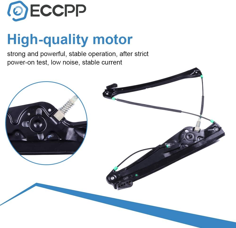 ECCPP Power Window Regulators Front Left Driver Side Replacement Parts for 2006-2008 for BMW 750i 750Li 760Li 2008 for BMW Alpina B7 2006 for BMW 760i 2004-2005 for BMW 745i 745Li 760i 760Li