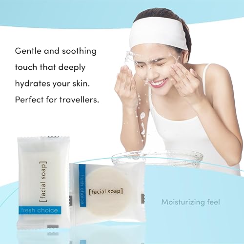 Miniatura 2 de Fresh Choice Jabón de hotel a granel, jabones de barra envueltos individualmente, artículos de tocador de tamaño mini de prueba, jabón de manos