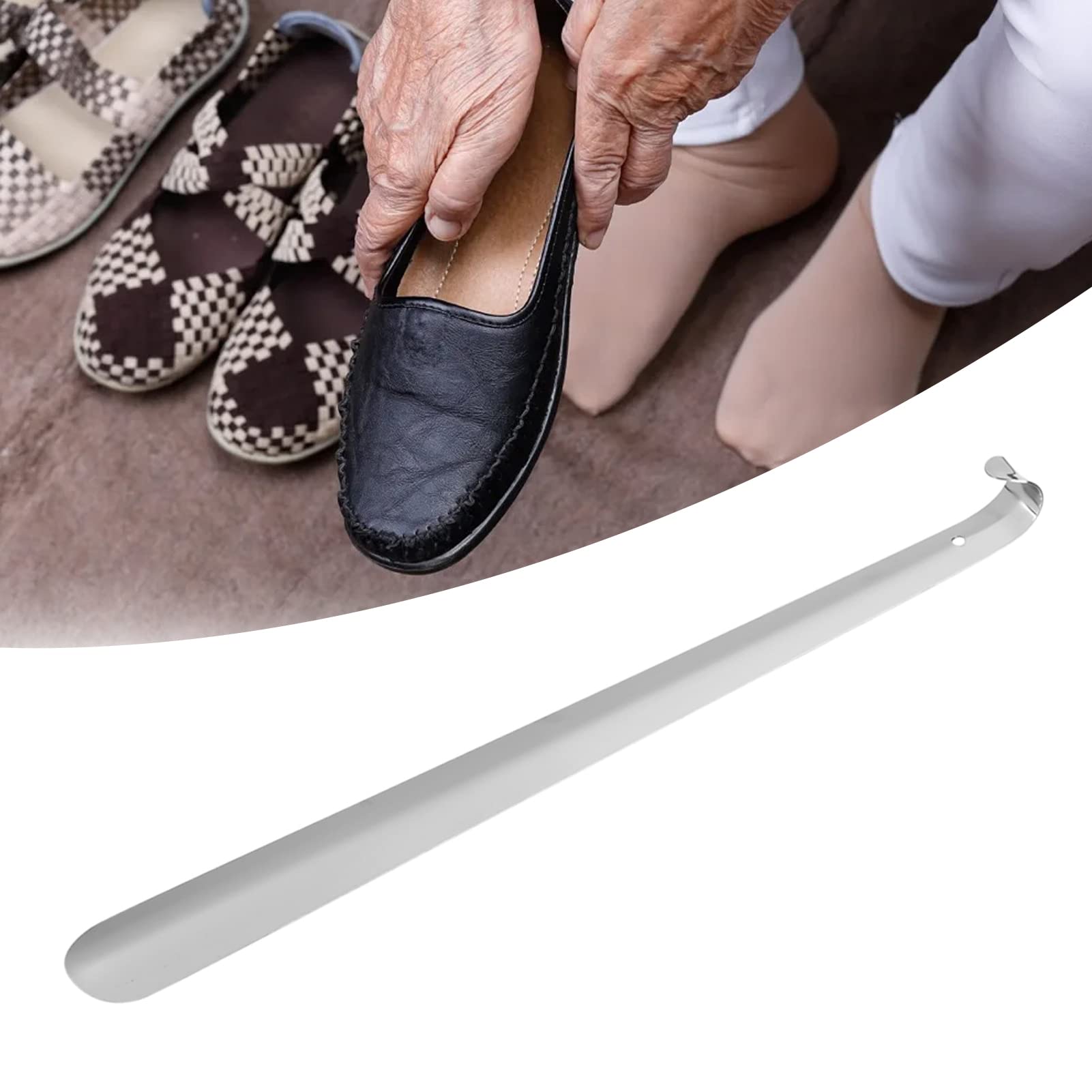 2 X 80cm Chausse-Pied Inox Long Chausse-Pied Métal Chausse