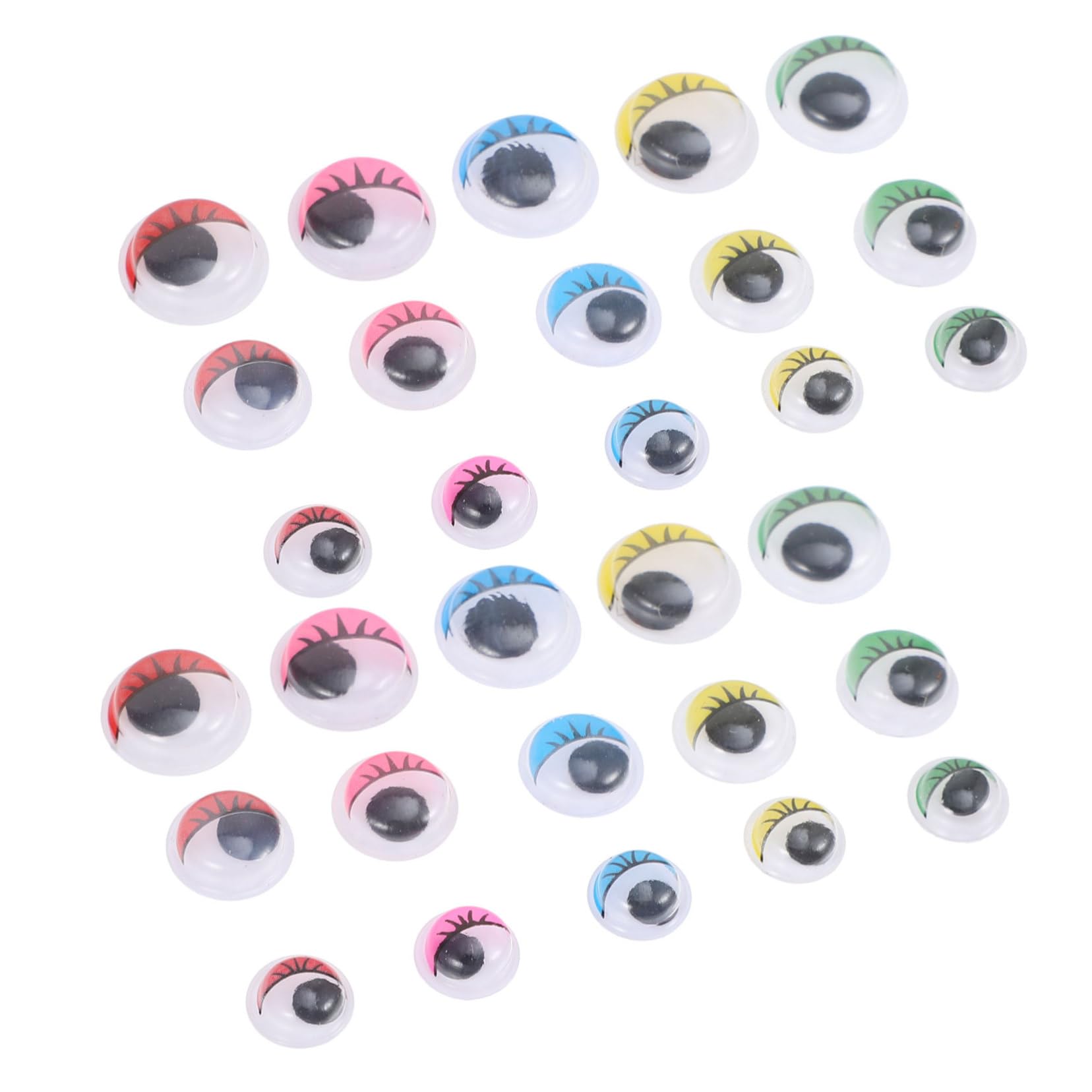 VILLCASE Self-Adhesive Eyeball Stickers 2 Bags of Mini Googly Eyes for Dolls Crafts