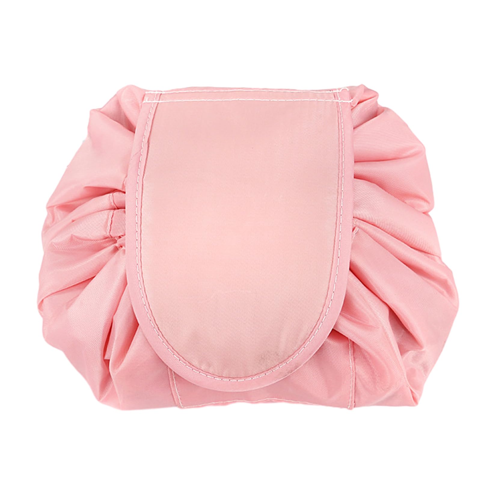 Larfraecy Bolsa de Maquillaje con cordón,Bolsa de Maquillaje con cordón Perezoso,portátil,Grande,de Viaje,Impermeable Neceser Maquillaje Organizador con Cordón,Regalos Personalizados para Mujeres (Rosa)