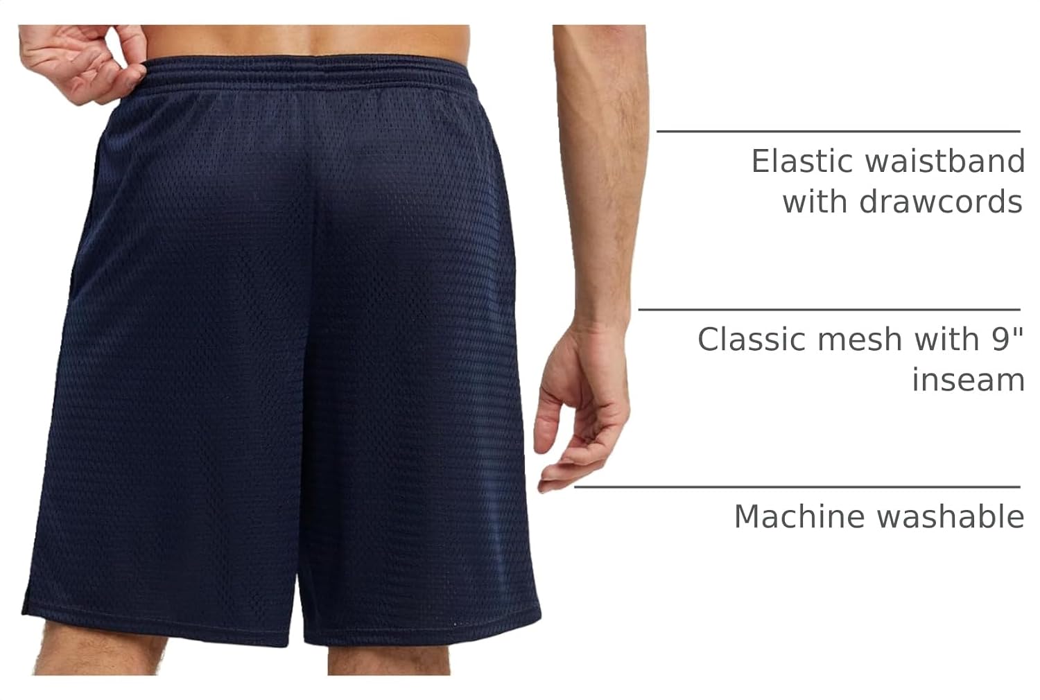 Champion Men's Shorts, Men's Mesh Gym Shorts, Lightweight Athletic Shorts (Reg. Or Big & Tall)