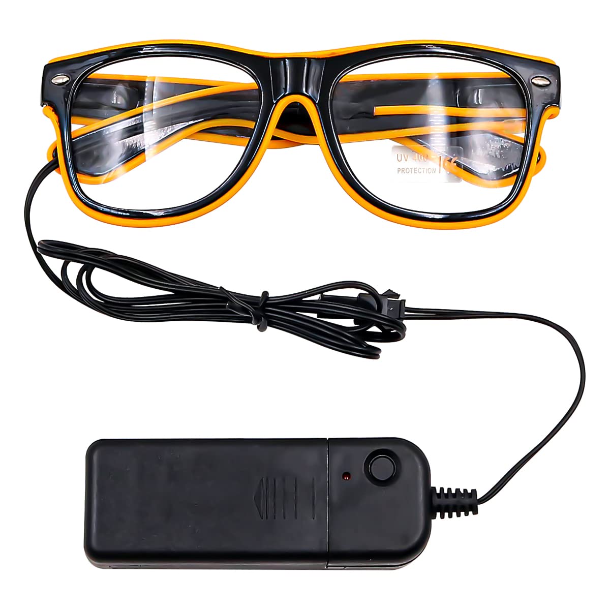 Namvo Light up Led Glasses Luminous Glasses For Party Disco Concert Live Fancy Dress Yellow