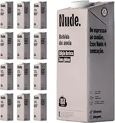 Pack Nude Leite de Aveia Barista 1L - Caixa 12 Unidades