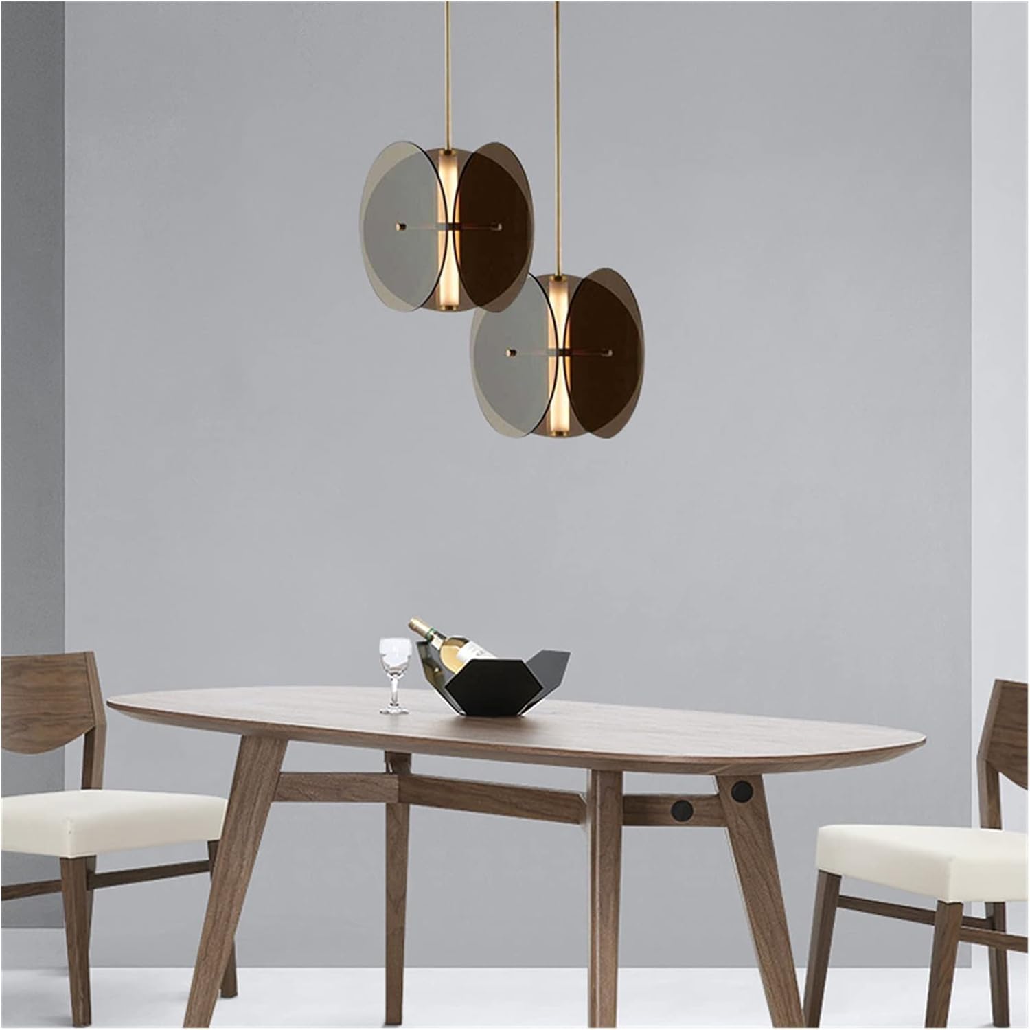 SXECAEPS Wall Lamp, Crystal Chandelier Pendant Light, Indoor LED Soft Light for Bedside and Background Illumination
