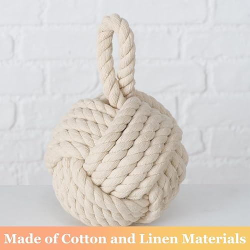 Miniatura 6 de Tope de puerta, tope de puerta de exterior con peso de bola de cuerda decorativa