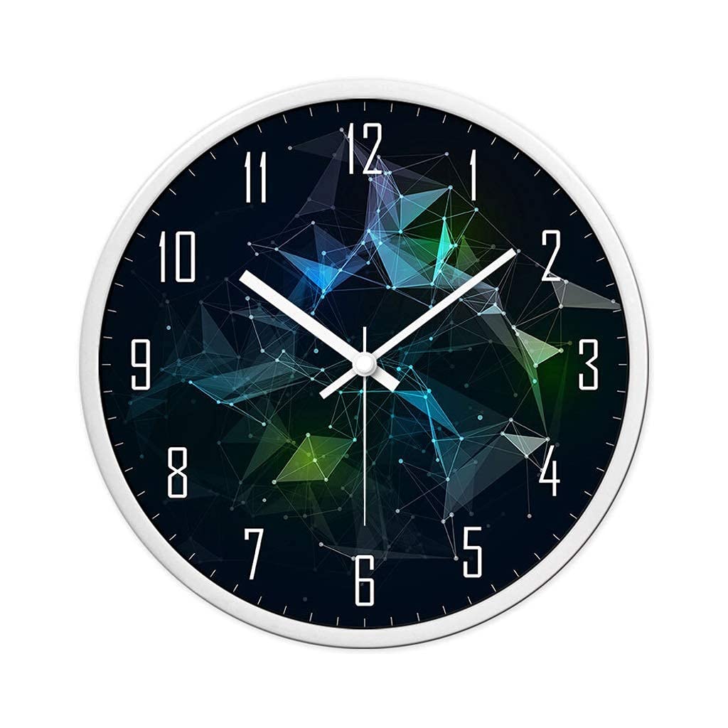Horloge murale moderne silence haute précision avec verre HD